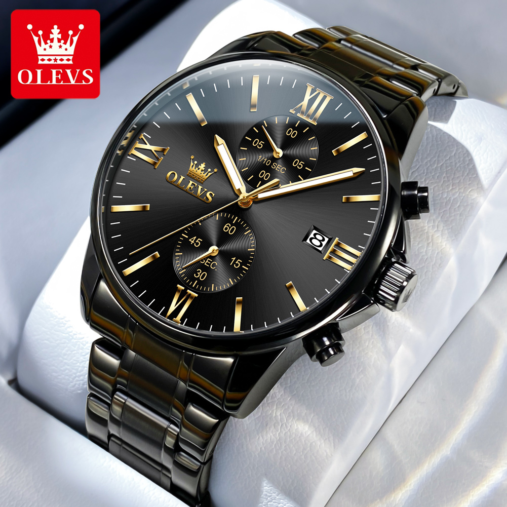 Luxury Watch Magazine - OLEVS 2886 montre à Quartz noire