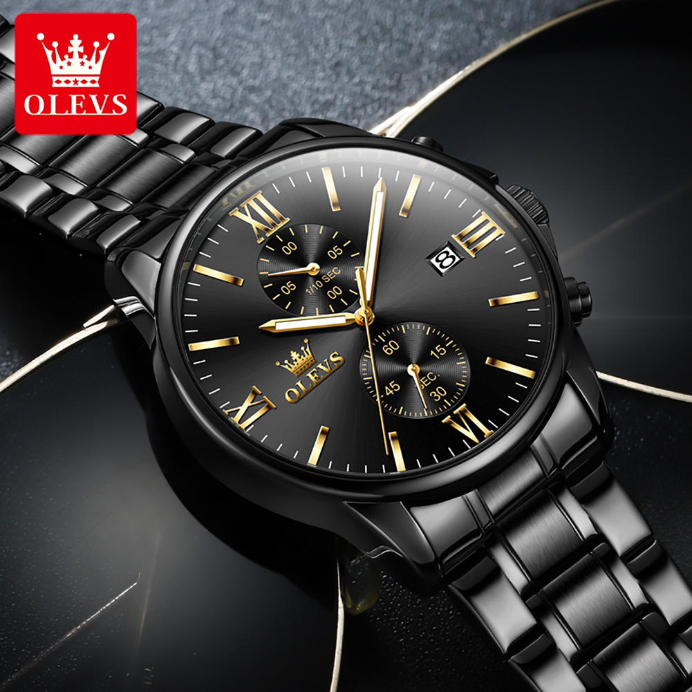 OLEVS 2886 montre à Quartz noi - Luxury Watch Magazine avis et prix